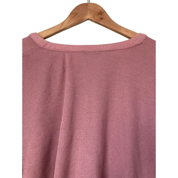 Urban Outfitters Out From Under Pink Cropped Button-Up Long Sleeve Top Size S - Picture 4 of 4